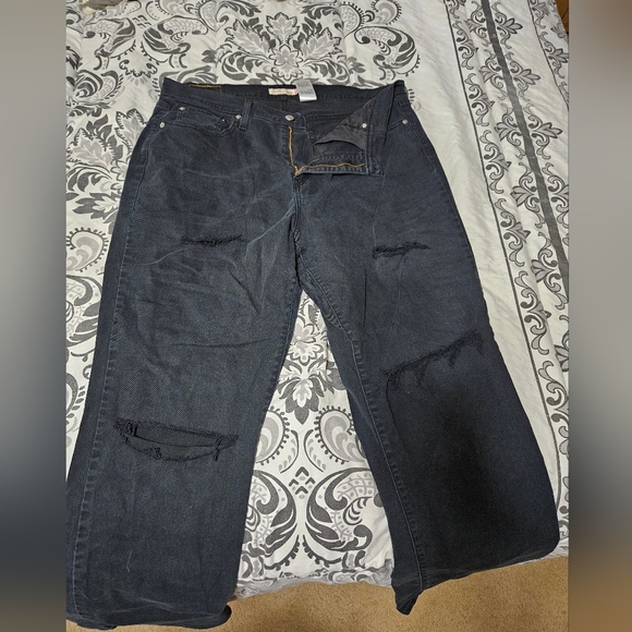 Levi's Denim - Black levi 550 bootcut distressed style jeans🖤